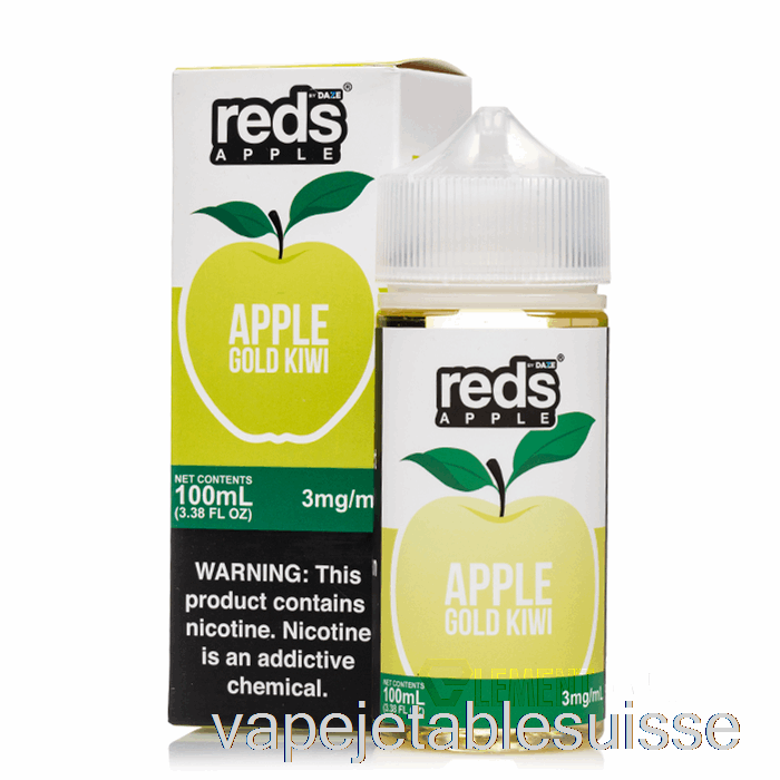 Vape Suisse Gold Kiwi - E-jus Pomme Rouge - 7 Daze - 100ml 6mg